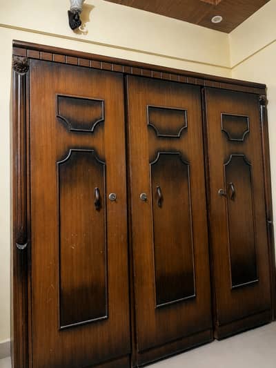 3 door big size Cupboard brown