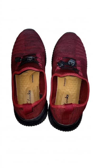 maroon sneakers