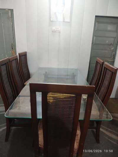 Dining table with 6 chairs