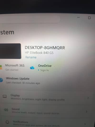 HP Elite book 840 G5 I