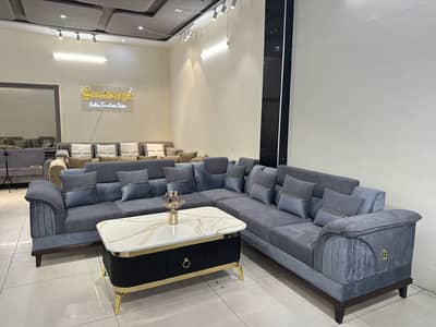 Sofa Set / L Shape Sofa / 7 Seater Sofa Set / TV Lounge Sofa Set