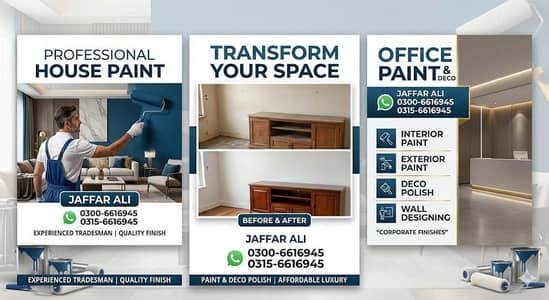 painters service available in Faisalabad