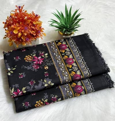 Black Printed Polo Cotton 2 PCs