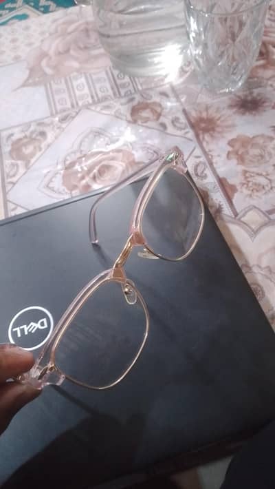 Glasses for women with gold and pink frame