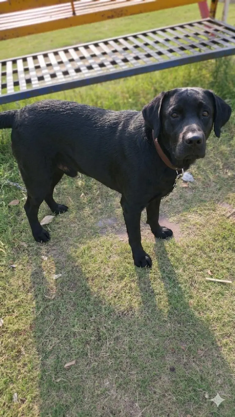 full balck labrador male doge for sell — photo 3