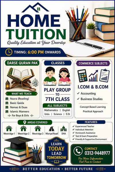 Home tution available