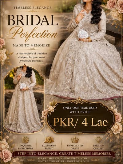 Bridal Dress | Wedding Dress | Valima/Walima Dress | Bridal
