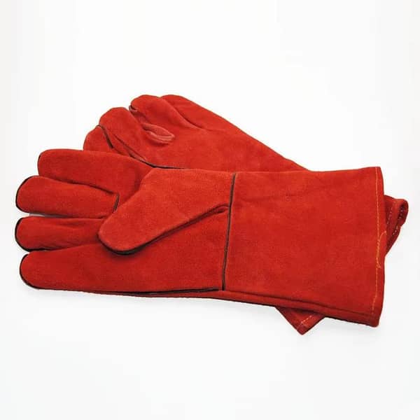 Pair Long Cuff Safety Welding Gloves Supplier Price Welding Gloves Welding Heat Protective Resistant Safety Gloves (Color Randoms)