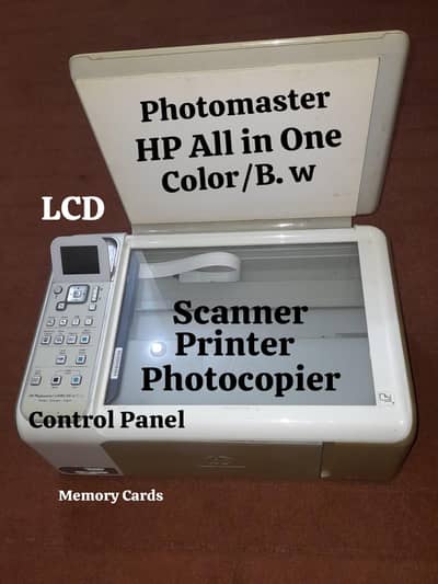 All in one, Scanner, Color/ B. W Printer/ FOTO copier. Best product