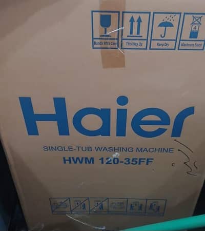 haier new washing machine