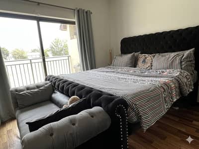 Bed | Wooden Bed | Luxury Grey Velvet bed for Sale