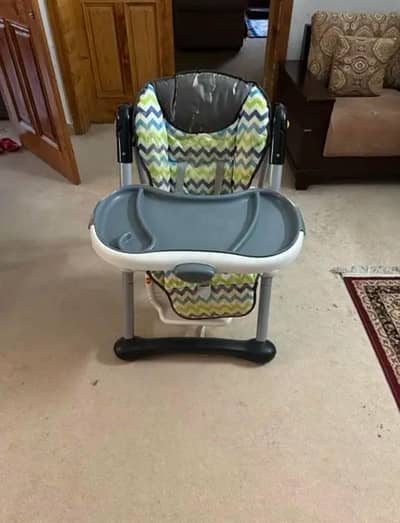 Premium Adjustable Baby High Chair with Removable Double Tray