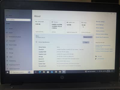 HP Elite Book Core i5 6th generation