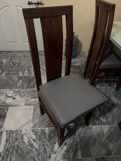 Wooden dining table