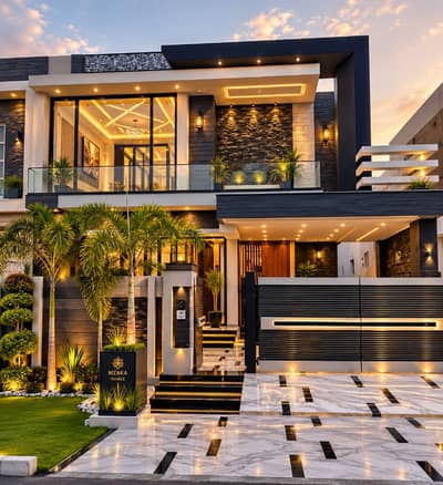 10-Marla Brand New Ultra Luxury Modren House For Sale In Sector B Shaheen Block Bahria Town Lahore.