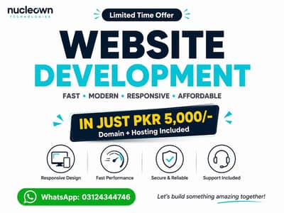 Limited Time Offer: Sirf PKR 5,000/- Mein Professional Website