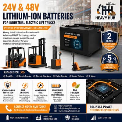 Lithium ion battery for Industrial Lifters