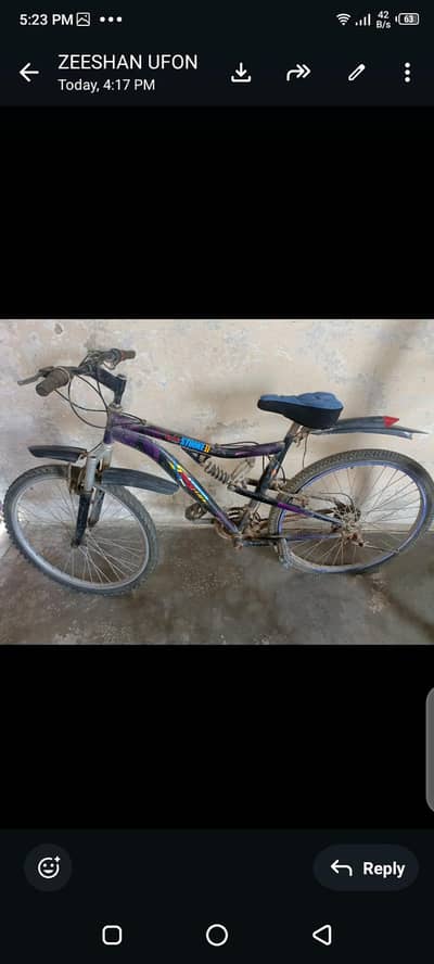 Imported mountain cycle with 7 gears and jumpers