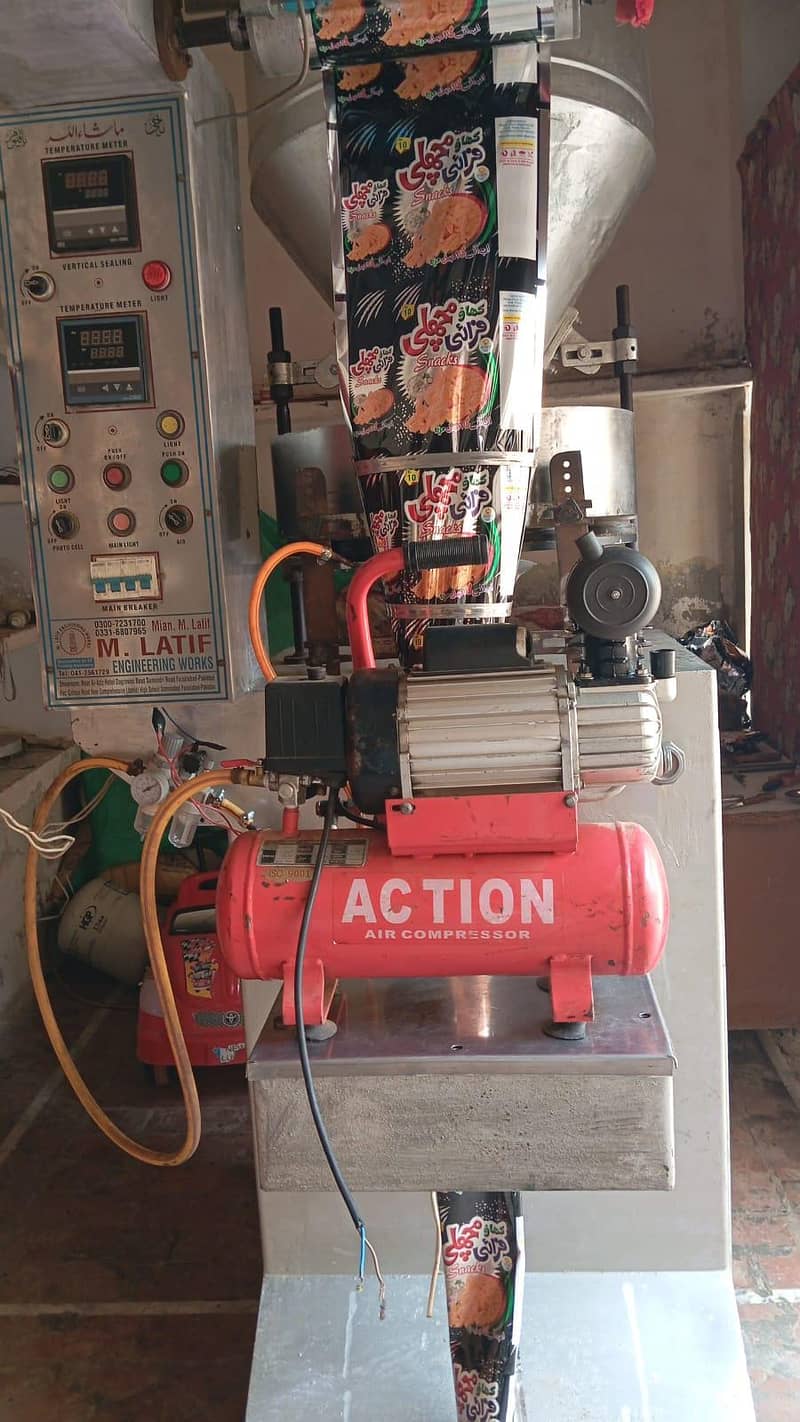 packing machine with compressor 1