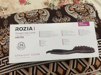 Hair straightener brush