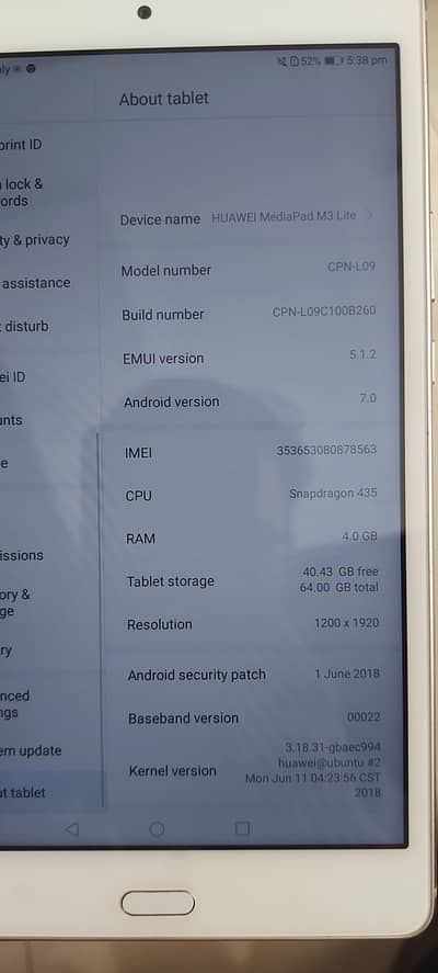Huawei M3 Lite Tablet