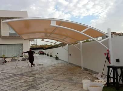 Fiber Glass Shade - Folding Canopy - Parking Tensile Shade - Car Shade