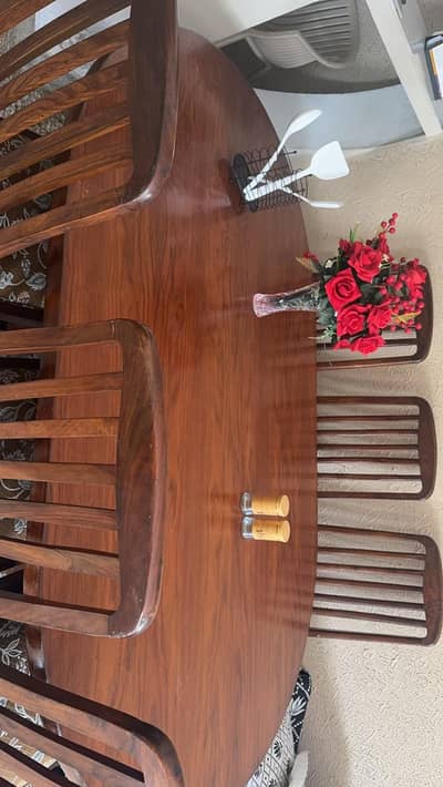 Dining table with 6 chairs