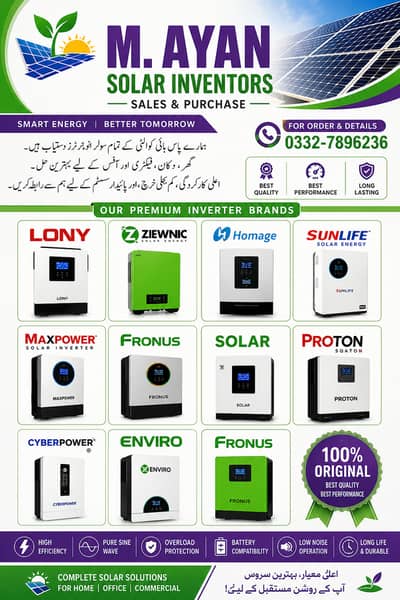 Solar Inventors All Brands Solar Inverters Available Sales & Purchase