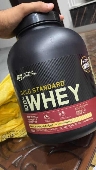 gold standard whey protein 5 lbs box for sale imported from usa by mys