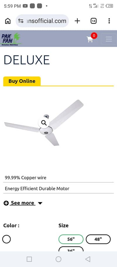 PAK fan ceiling good condition