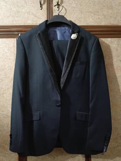 Premium Groom Organ Black Dotted Pant coat