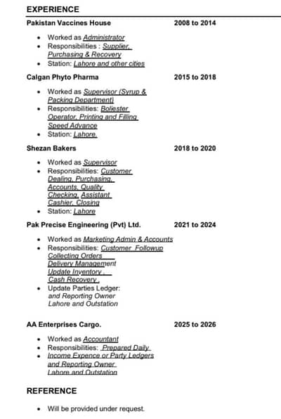 I Need Job accountant data entry