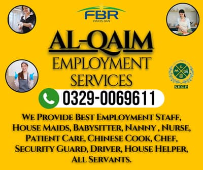 Maids / House Maids / cook / House chef / Baby Sitter maid available