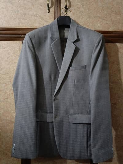 Grey Groom Walima 2 piece Pant Coat