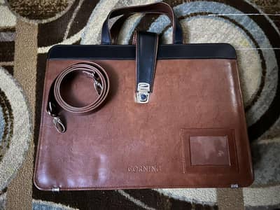 brand new corning office bag made with premium leather