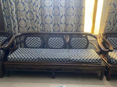 wooden sofa