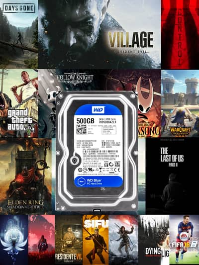 512 Gb Hard Disk Drive Full OF Games Your Favourite AAA Title Games