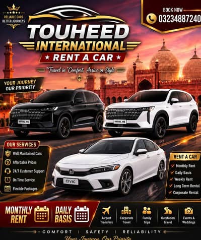 Rental car services and Self-drive monthly and daily basis services