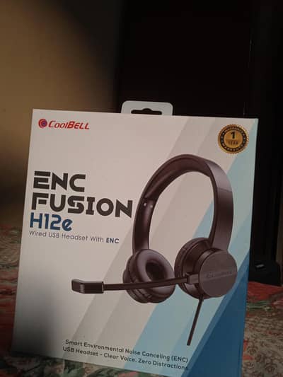 COOLBELL ENC FUSION H12E WIRED USB HEADSET WITH ENC