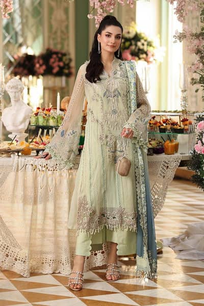 Maria B Unstitched Chiffon 3Pc