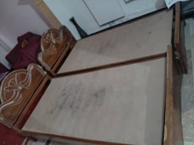 single beds 02 and it's mattress for sale