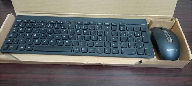 New Lenovo 2.4G Wireless Keyboard & Mouse for Computers, Laptops