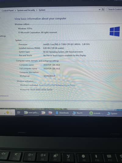 Lenovo intel core i3 7th gen