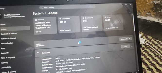 Lenovo t495 bussiness laptop