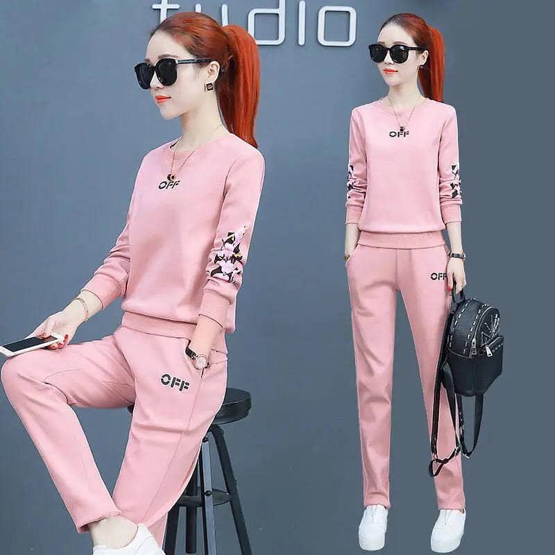 Pink 2-Piece Women's Spring Wear Suit with Embroidered DesignDesign ...