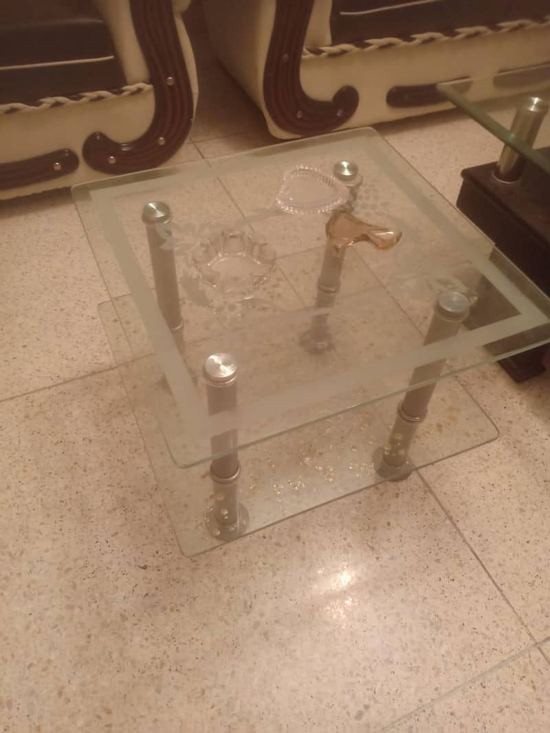 Glass Side Table (Pair) 1