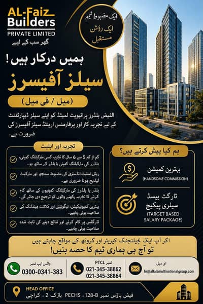 Required Sales Officer Male / Female