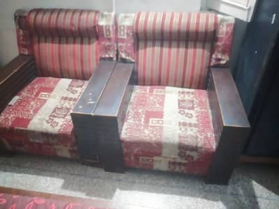 two sofas and 2 tables for sale