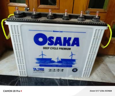 Osaka tubeller battery. 1800 num 185amp. contact 03217787195
