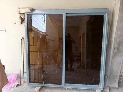 Iron Window With Glass Safety & Mesh  6 ft x 6 ft
